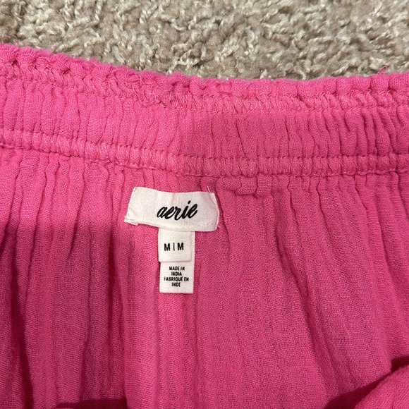Aerie Pink Gauze Tiered Skirt Size Medium - Picture 2 of 5